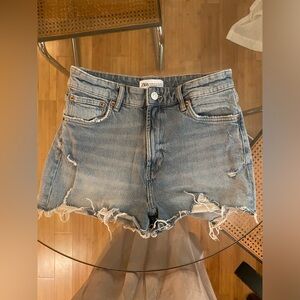 Zara Shorts Blue Jean